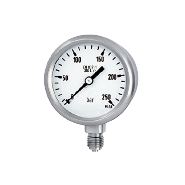 63mm (2.5") Process Pressure Gauge Crimped