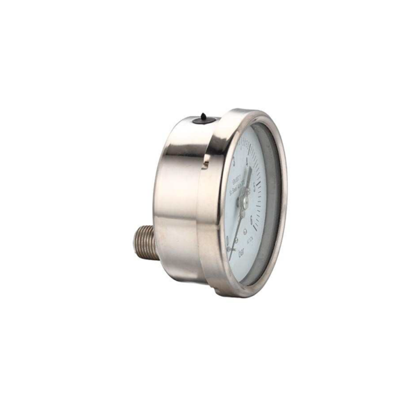 63/100/150mm Glycerine Filled Utility Pressure Gauges - All SS Construction, Bayonet Bezel