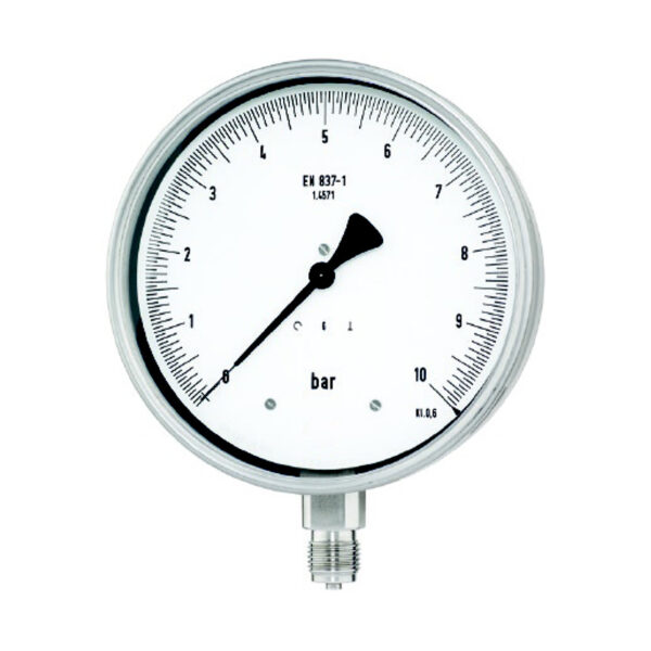 160mm All Stainless Steel Test Pressure Gauge