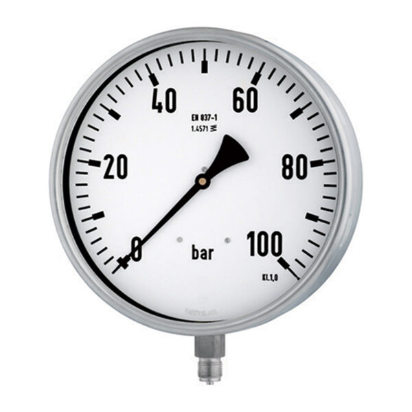 250mm (10") All SS Process Pressure Gauge DIN Case