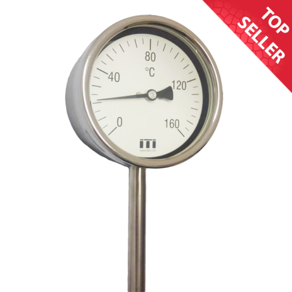 Vertical Rigid Stem Dial Thermometer